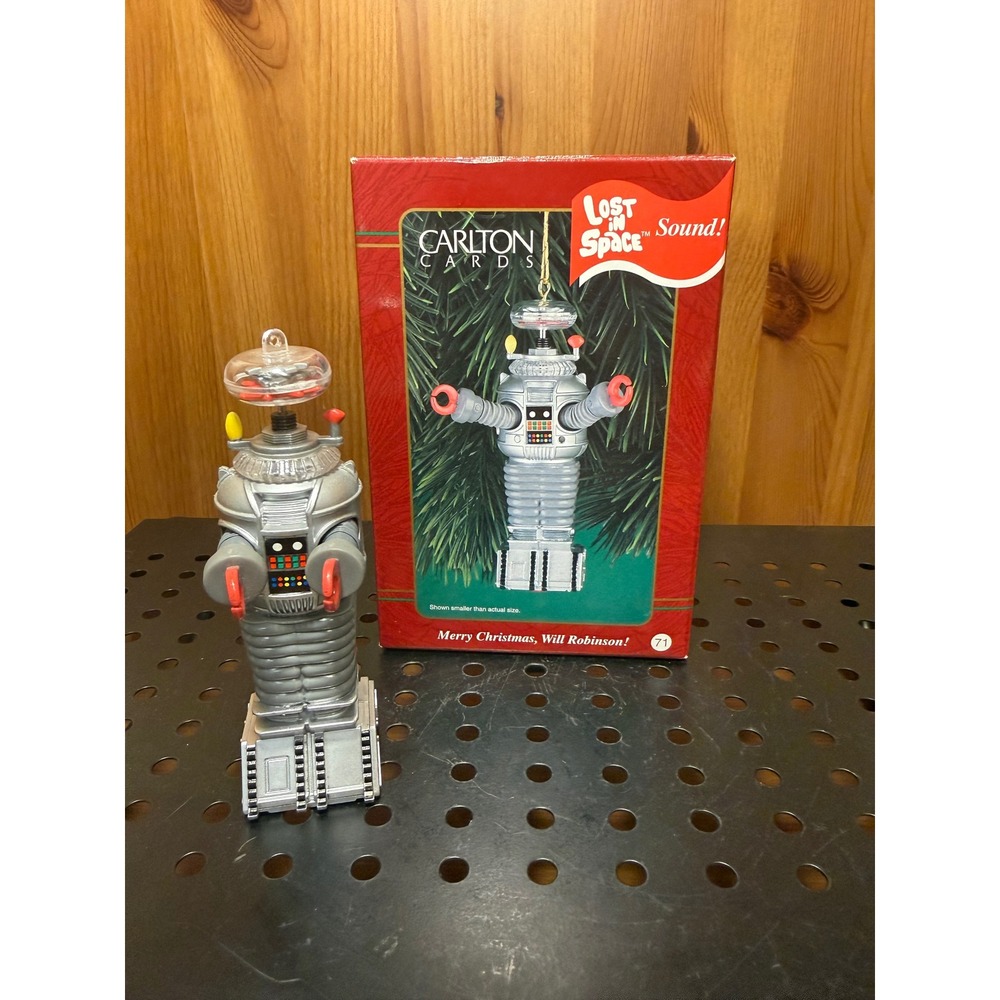 Carlton Cards Lost in Space B9 Robot Sound Christmas Ornament Merry Christmas